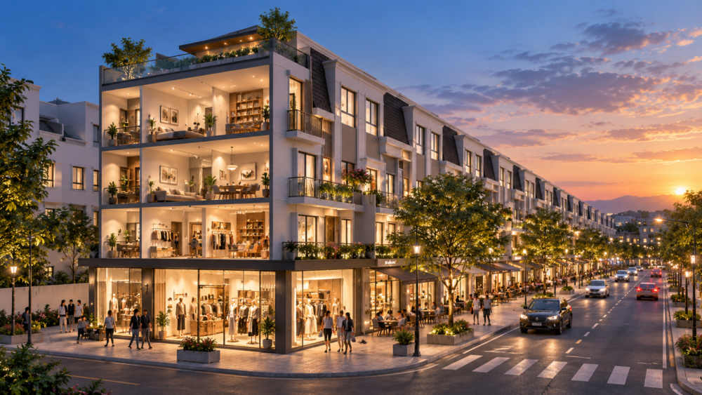 Giải pháp chiếu sáng Shophouse tối ưu: Bí quyết hút khách và nâng tầm không gian